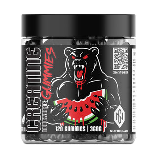 NUTRIGLAM Creatine Monohydrate Gummies 5000mg Watermelon